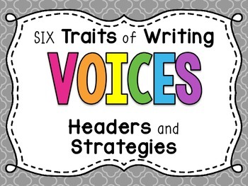 Preview of 6 Traits of Writing VOICES Bulletin Board