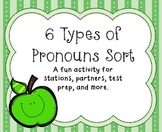6 Types of Pronouns Sort - Station Activity AND Word Wall 