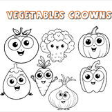 7 Vegetables Headband Bundle - Hat Paper - Crown Craft Col