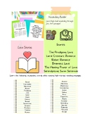 6 Vocabulary Builder Reading Passages: Love Stories