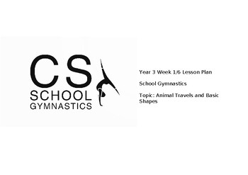 Preview of 6 Weeks Unit of Work - Year 3/2nd Grade (age 7-8) School Gymnastics Plans