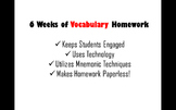 6 Weeks of Creative Technology-Based Vocabulary Activities