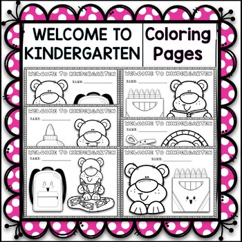 kindergartners coloring pages