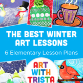 6 Winter Art Lessons for Elementary (Kindergarten to 5th Grade)