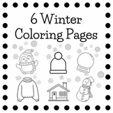 6 Winter Coloring Pages
