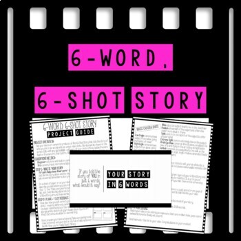 Preview of 6-Word, 6-Shot Story Complete Ready-to-Go Unit