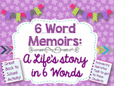 6 Word Memoirs-1:1 Compatible- Back to School Get to Know 