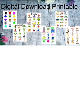 Preview of 6 classroom Posters wall art decoration Toddlers, Autism, DDT, Learning