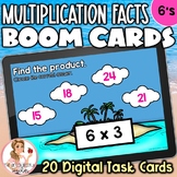 6's Multiplication Facts BOOM Cards | Digital Task Cards