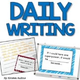 Daily Writing Journal Prompts and Station Task Cards