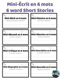 6 word Short Story [FRENCH WRITING] Mini-Récit en 6 mots 