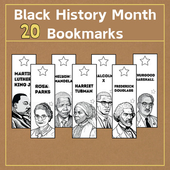 Preview of Black History Month Bookmarks BUNDLE