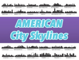 60 American City Skyline Silhouettes | Social Studies, Dec