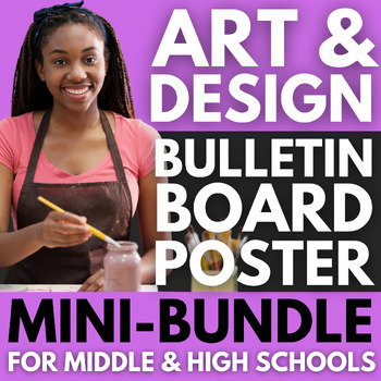 Preview of 60 Art Classroom Decor MINI-BUNDLE | Art Bulletin Board Posters