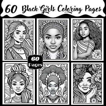 Black Girl Magic: Adult Coloring Book for Black Women with 101 Beautiful  African American Women Portraits In Different Outfits and Hairstyles |  Black