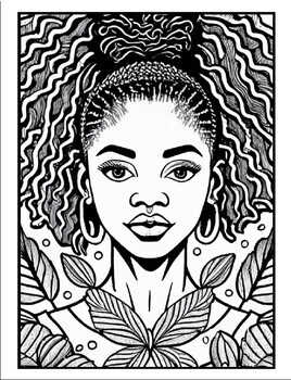 60 Black Girls Coloring Pages - Black Woman Coloring Pages