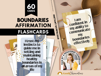 Preview of 60 Boundaries Journal Prompts for Teens and Adults