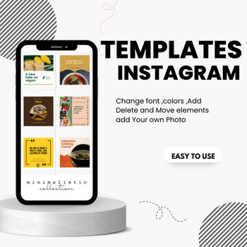Preview of Canva Cooking templates / Social Media Templates for TPT Sellers