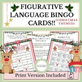 60 Christmas Themed Figurative Language BINGO Cards!!