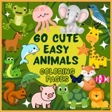 60 Cute Easy Animals Coloring Pages