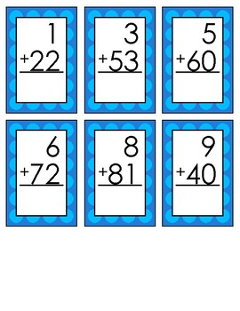 Set of 2 Addition &Subtraction Double Sided PrintLearning Flash Cards  For Kids 