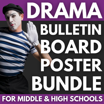 Preview of 60 Drama Posters BUNDLE | Drama Studio Decor | Acting Bulletin Boards