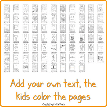 60+ EDITABLE coloring book covers / pages for Back To School in ...