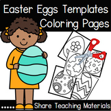 60 Easter Eggs Templates | Easter Egg Coloring | Easter Cr