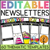 60 Editable Newsletter Templates - Weekly Templates for Pa