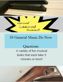 30 General Music Do Now Questions (Set 1)