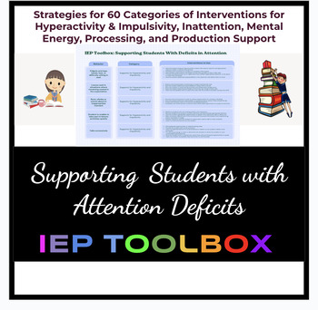 Preview of 60 Interventions and Strategies to Support Attention, Processing, Productivity