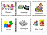 60 Literacy and Math Center Labels