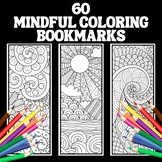 60 Mindful Coloring Bookmarks / Bookmarks to color