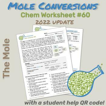 Preview of 60-Mole Conversions Worksheet