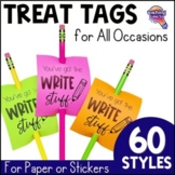 60 PUN TREAT TAGS for Gifts & Rewards: Testing, Back to Sc