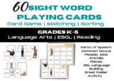 60 Sight Word Playing Cards - Card Game | Matching | Sorti