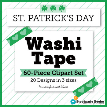 St Patrick's Day Washi Tape Clipart