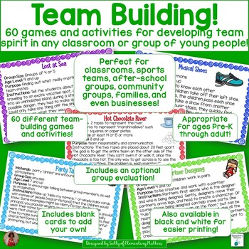 Preview of Build a Classroom Community - 60 Engaging Team Building Games & Activities