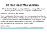 60 Ten Finger Woo Varieties