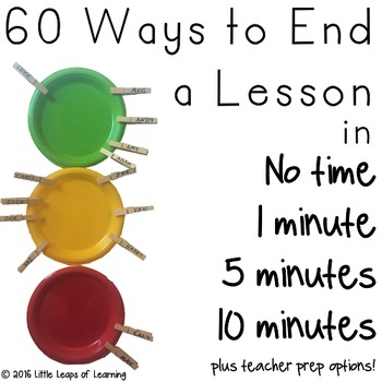 Preview of 60 Ways to End a Lesson: Ideas for Plenaries