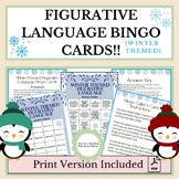 60 Winter Themed Figurative Language BINGO Cards!!