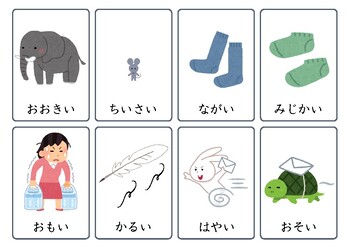 Preview of 60 high-frequency Japanese Adjectives flashcard