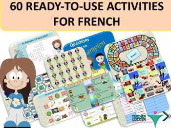 Preview of 60 ready-to-use activities for French