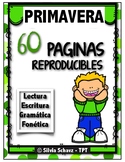 60 reproducibles de primavera ¡En español! Distance Learning