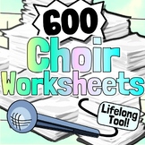 600 Choir Worksheets | Vocals Exercises For Chorus