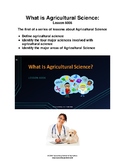 6006 What is Agricultural Science?