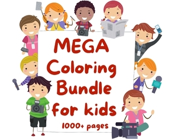 Preview of Coloring Pages for Kids Mega Bundle | MEGA Coloring Bundle for the entire year