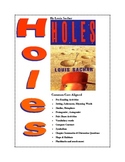 "Holes" by Louis Sachar 61 Common Core Aligned Worksheets