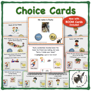 Preview of 61 Good and Bad Choice Cards - Social Skills - SEL