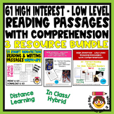 61 High Interest Low Level Reading ComprehensionPassages Bundle 1